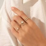 925 Silver Split Shank Bezel Promise Ring - Image 6