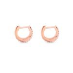 925 Silver Split Huggies - Image 3