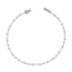 925 Silver Mixed Shape Tennis Bracelet - Image 3