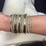 925 Silver Mixed Shape Tennis Bracelet - Image 4