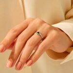 925 Silver Square Emerald Engagement Ring - Image 5