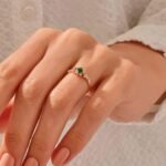 925 Silver Square Emerald Engagement Ring - Image 4