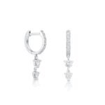 925 Silver Stardust Huggies - Image 9