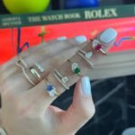 925 Silver Diamond Half Band Pave Ring - Image 9