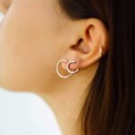 925 Silver Diamond Swirl Earrings - Image 5