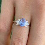 925 Silver Tanzanite Flower Ring - Image 6