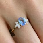 925 Silver Tanzanite Flower Ring - Image 5