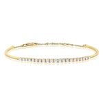 925 Silver Tennis Bar Diamond Bangle