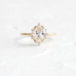 925 Silver 1.5CT Oval Cut Diamond Engagement Ring