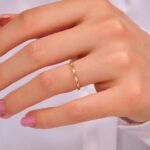 925 Silver Tiny Diamond Dainty Knot Ring - Image 2