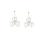 925 Silver Tri Pearl Earrings