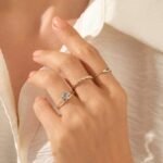 925 Silver Triangle Aquamarine Ring - Image 3