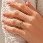 925 Silver Vintage Tourmaline Engagement Ring