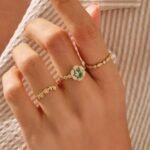 925 Silver Vintage Tourmaline Engagement Ring - Image 3