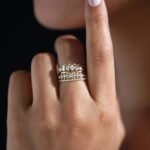 925 Silver Wisp Stacking Diamond Ring