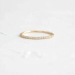 925 Silver Wisp Stacking Diamond Ring - Image 6