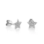 925 Silver Diamond Star Stud - Image 3