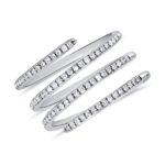 925 Silver Thin Diamond Multicoil Ring