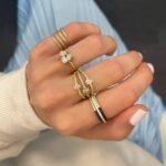 925 Silver Thin Diamond Multicoil Ring - Image 3