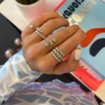 925 Silver Triple Coil Multi-shape Diamond Band - Image 4