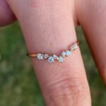 925 Silver Curved Cluster Ring - Image 4