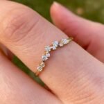 925 Silver Curved Cluster Ring - Image 6