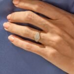 925 Silver Flat Pave Signet Ring