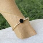 925 Silver Half Eternity Signet Ring - Image 4