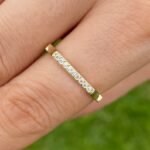 925 Silver Minimal Bar Signet Ring - Image 5
