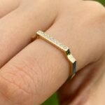 925 Silver Minimal Bar Signet Ring - Image 3