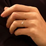 925 Silver Crossover Engagement Ring