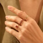 925 Silver 5 Stone Garnet Ring - Image 6