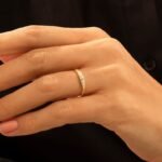 925 Silver Tiny Pave Signet Silver Ring - Image 2
