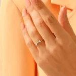 925 Silver Baguette Stacking Silver Ring - Image 2