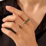 925 Silver Baguette Cut Wedding Ring - Image 5