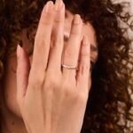 925 Silver Curved Baguette Wedding Ring - Image 3