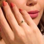 925 Silver Basic Emerald Ring