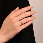 925 Silver Baguette Stacking Silver Ring