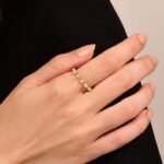 925 Silver Baguette Cut Wedding Ring