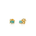 925 Silver Enamel Mini Elephant Stud - Image 3